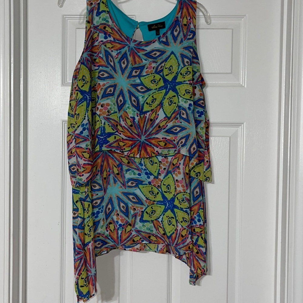 Colorful Melissa Paige sleeveless top L